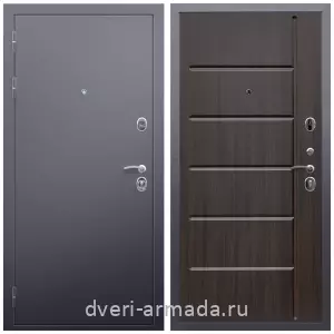 Темные входные двери, Дверь входная Армада Люкс Антик серебро / ФЛ-102 Эковенге