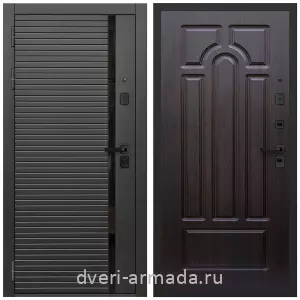 Дверь входная Армада Каскад BLACK МДФ 10 мм / МДФ 6 мм ФЛ-58 Венге