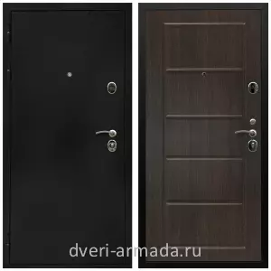 Черные входные двери, Металлическая дверь входная Армада Престиж Черная шагрень / ФЛ-39 Венге