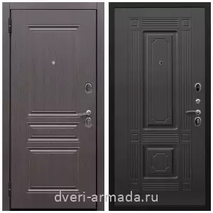 металлические двери с шумоизоляцией с отделкой МДФ, Дверь входная Армада Экстра ФЛ-243 Эковенге / ФЛ-2 Венге со звукоизоляцией