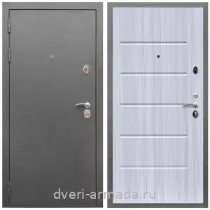 Одностворчатые входные двери, Дверь входная Армада Оптима Антик серебро / МДФ 10 мм ФЛ-102 Сандал белый