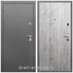 Входные двери Роял Вуд, Дверь входная Армада Оптима Антик серебро / МДФ 16 мм ФЛ-143 Рустик натуральный