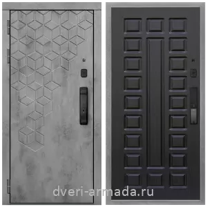 Двери МДФ для квартиры, Дверь входная Армада Квадро МДФ 16 мм Kaadas K9 / МДФ 16 мм ФЛ-183 Венге