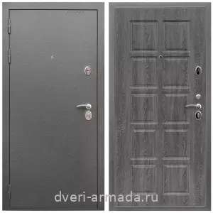 Красивые входные двери, Дверь входная Армада Оптима Антик серебро / МДФ 10 мм ФЛ-38 Дуб Филадельфия графит