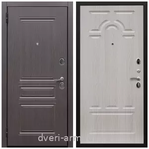металлические двери с шумоизоляцией с отделкой МДФ, Дверь входная Армада Экстра ФЛ-243 Эковенге / ФЛ-58 Дуб белёный