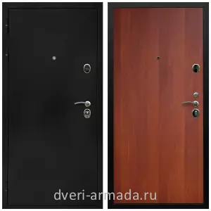 Черные входные двери, Металлическая дверь входная Армада Престиж Черная шагрень / ПЭ Итальянский орех