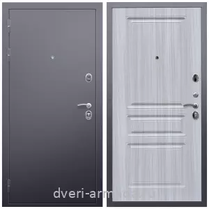 Темные входные двери, Дверь входная Армада Люкс Антик серебро / ФЛ-243 Сандал белый