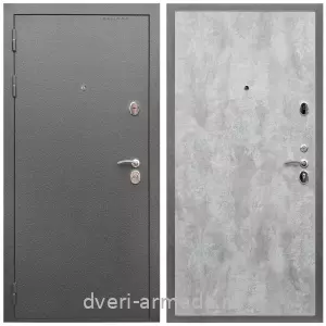 Темные входные двери, Дверь входная Армада Оптима Антик серебро / МДФ 6 мм ПЭ Цемент светлый