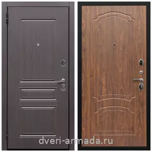 Утепленные металлические двери с отделкой МДФ, Дверь входная Армада Экстра ФЛ-243 Эковенге / ФЛ-140 Мореная береза в загородный дом