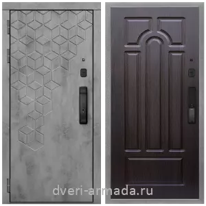 Темные входные двери, Дверь входная Армада Квадро МДФ 16 мм Kaadas K9 / МДФ 16 мм ФЛ-58 Венге