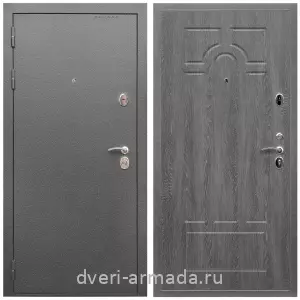 Правые входные двери, Дверь входная Армада Оптима Антик серебро / МДФ 6 мм ФЛ-58 Дуб Филадельфия графит