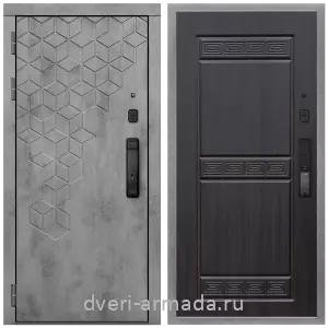 Входные двери с замками Mottura, Дверь входная Армада Квадро МДФ 16 мм Kaadas K9 / МДФ 10 мм ФЛ-242 Эковенге