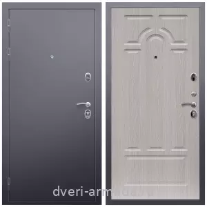 Темные входные двери, Дверь входная Армада Люкс Антик серебро / ФЛ-58 Дуб белёный