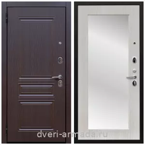 Белые двери с зеркалом, Дверь входная Армада Экстра ФЛ-243 Эковенге / ФЛЗ пастораль Дуб беленый с шумоизоляцией