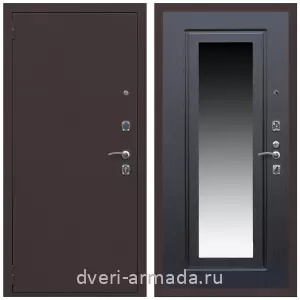 Входные двери с зеркалом и теплоизоляцией, Дверь входная Армада Комфорт Антик медь / ФЛЗ-120 Венге