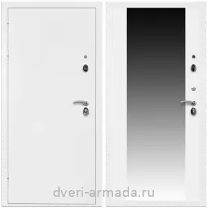 Белые двери с зеркалом, Дверь входная Армада Оптима Белая шагрень / МДФ 16 мм СБ-16 Белый матовый