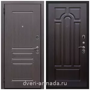 металлические двери с шумоизоляцией с отделкой МДФ, Дверь входная от производителя Армада Экстра ФЛ-243 Эковенге / ФЛ-58 Венге со вставкой