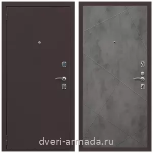 Входные двери в Подольске, Дверь входная Армада Комфорт Антик медь / ФЛ-291 Бетон темный