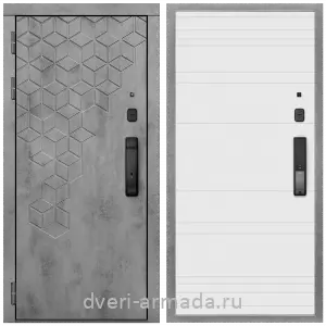Современные входные двери, Дверь входная Армада Квадро МДФ 16 мм Kaadas K9 / МДФ 16 мм ФЛ Дуб кантри белый горизонт