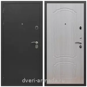 Черные входные двери, Металлическая дверь входная Армада Престиж Черный шелк / ФЛ-140 Дуб беленый