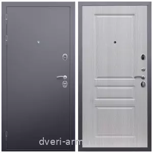 Темные входные двери, Дверь входная Армада Люкс Антик серебро / ФЛ-243 Дуб белёный