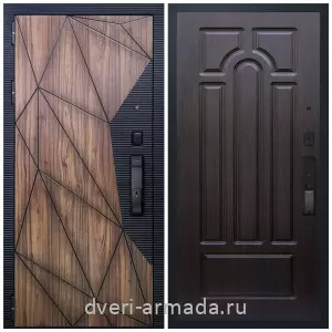 Входные двери в Подольске, Умная входная смарт-дверь Армада Ламбо МДФ 10 мм Kaadas K9 / МДФ 16 мм ФЛ-58 Венге