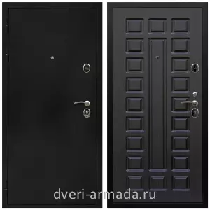 Входные двери черная шагрень, Дверь входная Армада Престиж Черная шагрень / ФЛ-183 Венге
