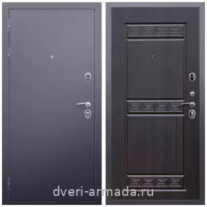 Темные входные двери, Дверь входная Армада Люкс Антик серебро / ФЛ-242 Эковенге