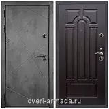 Входные двери Бетон, Дверь входная Армада Лофт ФЛ-291 Бетон тёмный / ФЛ-58 Венге