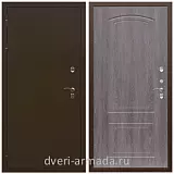 Коричневые входные двери, Металлическая коричневая дверь входная железная уличная в дом Армада Термо Молоток коричневый/ ФЛ-138 Дуб филадельфия графит для дачи на заказ от производителя