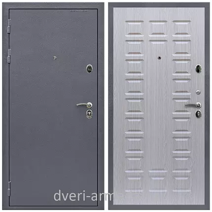 Дверь входная Армада Престиж Strong антик серебро / МДФ 16 мм ФЛ-183 Дуб белёный