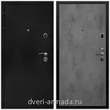 Дверь входная Армада Престиж Черная шагрень / ФЛ-291 Бетон темный