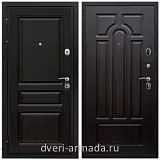 Металлические двери с шумоизоляцией и толстым полотном, Дверь входная Армада Премиум-Н ФЛ-243 / ФЛ-58 Венге на заказ