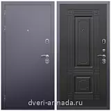 Темные входные двери, Дверь входная Армада Люкс Антик серебро / ФЛ-2 Венге