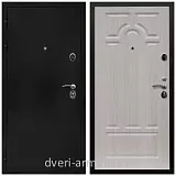 Черные входные двери, Металлическая дверь входная Армада Престиж Черная шагрень / ФЛ-58 Дуб белёный