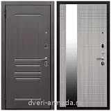 Белые двери с зеркалом, Дверь входная Армада Экстра ФЛ-243 Эковенге / ФЛЗ-Сити Сандал белый