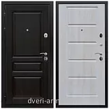 Металлические двери с шумоизоляцией и толстым полотном, Дверь входная Армада Премиум-Н ФЛ-243 Венге / ФЛ-39 Дуб Филадельфия крем