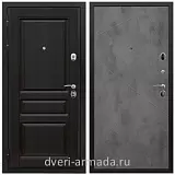 Металлические двери с шумоизоляцией и толстым полотном, Дверь входная Армада Премиум-Н ФЛ-243 Венге / ФЛ-291 Бетон темный
