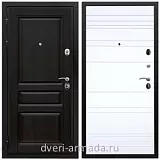 Металлические двери с шумоизоляцией и толстым полотном, Дверь входная Армада Премиум-Н ФЛ-243 Венге / ФЛ Дуб кантри белый горизонт