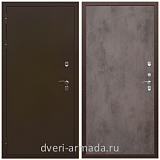 Уличные, Дверь входная утепленная в частный дом Армада Термо Молоток коричневый/ ФЛ-291 Бетон темный морозостойкая