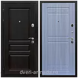 Металлические двери с шумоизоляцией и толстым полотном, Дверь входная Армада Премиум-Н ФЛ-243 Венге / ФЛ-242 Сандал белый