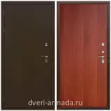 Толстые входные двери, Дверь входная железная утепленная  Армада Термо Молоток коричневый/ ПЭ Итальянский орех для дачи с замками
