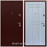 Входные двери МДФ для офиса, Дверь входная железная на дачу Армада Люкс Антик медь / ФЛ-242 Сандал белый парадная