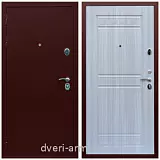 Входные двери Эконом, Дверь входная железная на дачу Армада Люкс Антик медь / ФЛ-242 Сандал белый парадная