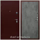 Дверь входная Армада Люкс Антик медь / ФЛ-291 Бетон темный одностворчатая в офис