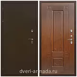 Тамбурные двери, Дверь входная утепленная для загородного дома Армада Термо Молоток коричневый/ ФЛ-2 Мореная береза