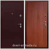 Входные двери Эврика, Дверь входная металлическая Армада Люкс Антик медь / ПЭ Итальянский орех