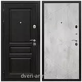 Толстые входные двери, Дверь входная Армада Премиум-Н ФЛ-243 Венге / ФЛ-291 Бетон светлый