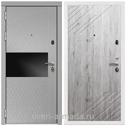 Дверь входная Армада Престиж Белая шагрень МДФ 16 мм Милк рикамо софт / ФЛ-143 Рустик натуральный
