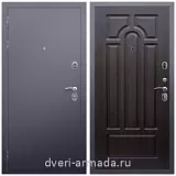 Входные двери 880 мм, Дверь входная Армада Люкс Антик серебро / ФЛ-58 Венге от завода в частный дом уличная